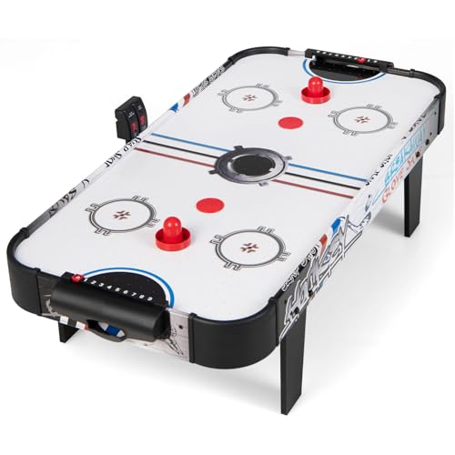 COSTWAY 42'' Air Hockey Spieltisch, Airhockey Tisch mit elektronischem LED-Punktezähler, Lufthockey Eishockey, Airhockeytisch Tischhockey mit 2 Pucks 2 Griffe, 2 Ziele, 106,5 x 53,5 x 30,5 cm COSTWAY 42'' Air Hockey Spieltisch, Airhockey Tisch mit elektronischem LED-Punktezähler, Lufthockey Eishockey, Airhockeytisch Tischhockey mit 2 Pucks 2 Griffe, 2 Ziele, 106,5 x 53,5 x 30,5 cm von COSTWAY