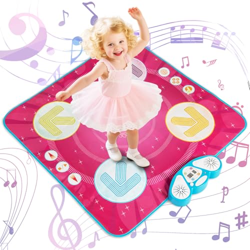 COSTWAY Tanzmatte Kinder, Musikmatte mit Led-Leuchten & Memory-Spiel & 8 Musik, Musik Matte, Geburtstag Weihnachten Tanz Spielzeug, Geschenke für Mädchen Jungen ab 3 Jahren, Rosa COSTWAY Tanzmatte Kinder, Musikmatte mit Led-Leuchten & Memory-Spiel & 8 Musik, Musik Matte, Geburtstag Weihnachten Tanz Spielzeug, Geschenke für Mädchen Jungen ab 3 Jahren, Rosa von COSTWAY