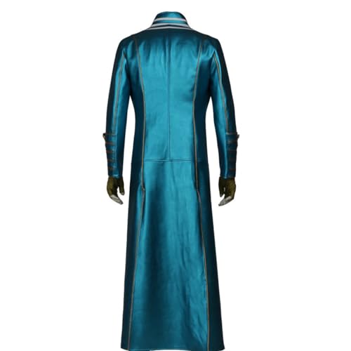 COSUNION Devil May Cry3 Vergil Cosplay Kostüm Outfit DMC Cosplay Lederjacke Halloween Kostüme (nur Jacke, XL) von COSUNION