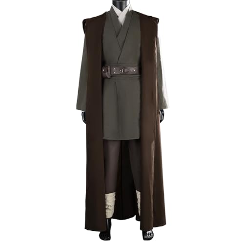 COSUNION Kenobi-Kostüm für Herren, Kenobi-Umhang, Halloween, Kenobi-Kostüm (komplettes Set, S) von COSUNION