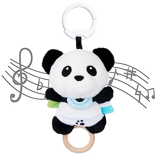 COTTONBEBE Spieluhr Baby Einschlafhilfe, Plüschtier Spielzeug mit weiche Wiegenlied für 0+ Monaten Mädchen Junge, Perfektes Baby Geschenk (Panda) von COTTONBEBE