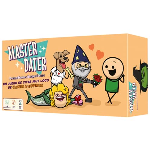 COXZD Explosm Master Dater, Kartenspiel für Partys, ab 14 Jahren, für 3 bis 6 Spieler, 20-40 Minuten pro Spiel, Spanisch COXZD Explosm Master Dater, Kartenspiel für Partys, ab 14 Jahren, für 3 bis 6 Spieler, 20-40 Minuten pro Spiel, Spanisch von COXZD