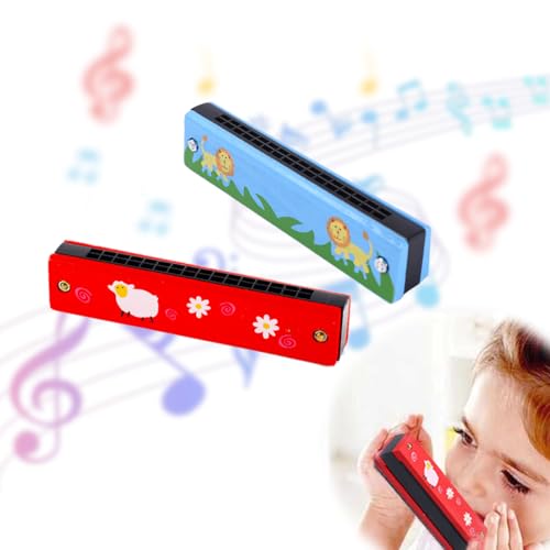 COYUN 2 Stück Mundharmonika Kinder, Harmonica for Children 16-Hole Children's Harmonica Mundharmonika Kinder Harmonica Toy AnfäNger, für Student, Anfänger und Profis Geschenke für Kinder von COYUN