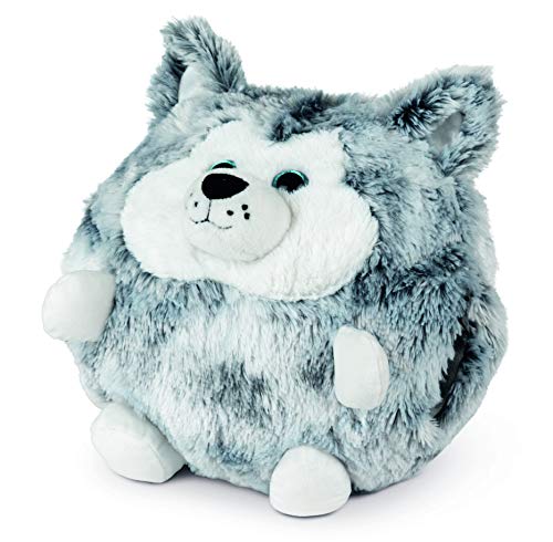 COZY NOXXIEZ Kuschelige Plüsch Kinder Handwärmer - Kuscheltier, Stofftier, Kopfkissen als Flauschiges Wärmekissen Plüschtier für Bett, Auto und Zuhause (Husky) von COZY NOXXIEZ