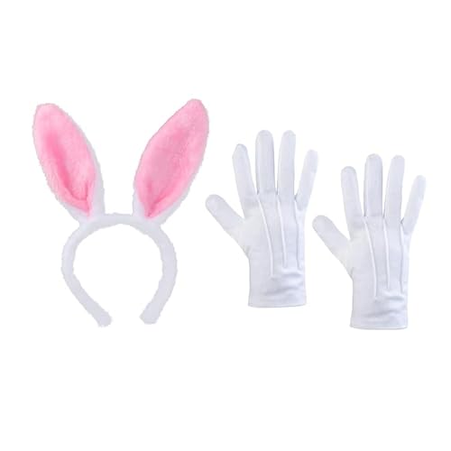 CPAOWEHF Anime Hasen Ohr Stirnband für Themenparty Plüsch Ohr Haarband Rollenspiel Requisiten Halloween Cosplay Hairhoop für formelle Veranstaltungen von CPAOWEHF