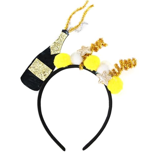 CPAOWEHF Glitzernd Stirnband 2025 Foto Requisiten Lustige Stirnbandparty Blingbling Karaoke Party Hair Hoop Tinsel Für Die Weihnachtsbühne von CPAOWEHF