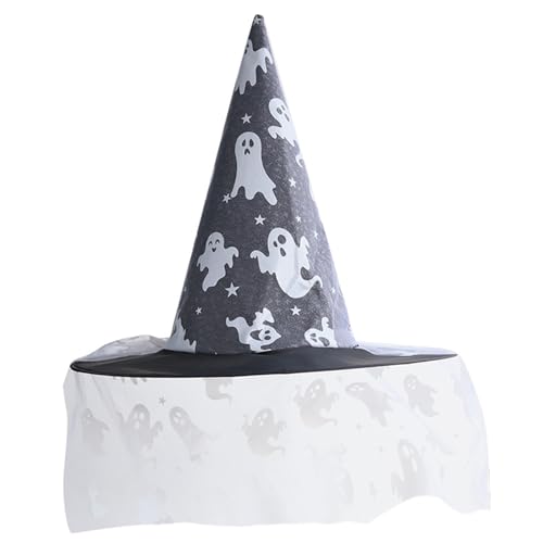 CPAOWEHF Halloween Hexenhut Zarter Schädel Retro Witch Hüte Für Maskerade Fashion Erwachsene Cosplay Kostümzubehör von CPAOWEHF