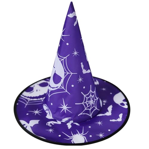 CPAOWEHF Halloween Hexenhut Zarter Schädel Retro Witch Hüte Für Maskerade Fashion Erwachsene Cosplay Kostümzubehör von CPAOWEHF