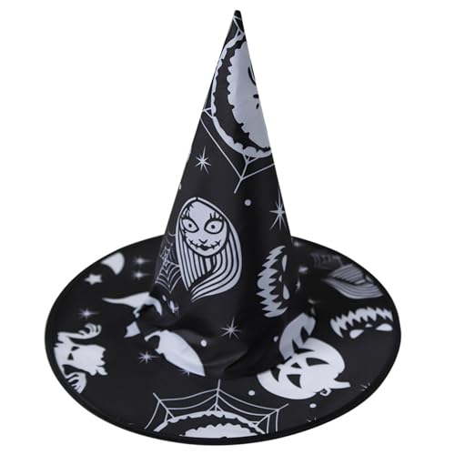 CPAOWEHF Halloween Hexenhut Zarter Schädel Retro Witch Hüte Für Maskerade Fashion Erwachsene Cosplay Kostümzubehör von CPAOWEHF