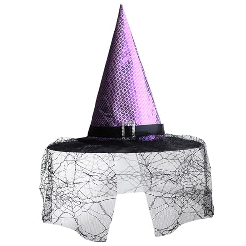 CPAOWEHF Halloween Hexenhut Zarter Schädel Retro Witch Hüte Für Maskerade Fashion Erwachsene Cosplay Kostümzubehör von CPAOWEHF