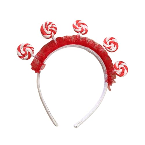 CPAOWEHF Handgefertigtes Lutscher-Stirnband, Süßigkeiten, Mädchen, Cosplay, Zubehör, Rüschen, Süßigkeiten, Kopfschmuck, Maskerade, Halloween, Cosplay, Party von CPAOWEHF