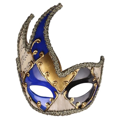 CPAOWEHF Mardi Gras Maske Aus Kunststoff Mit Gesichtsbedeckung Atmungsaktiv Bequem Für Halloween Weihnachtsfeier von CPAOWEHF