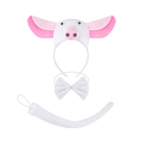 CPAOWEHF Piggy Rollenspiel Outfit Halloween Piggy Tierkostüm Accessoires Für Kid Boy Girl Cosplay Geburtstag Weihnachten Halloween von CPAOWEHF