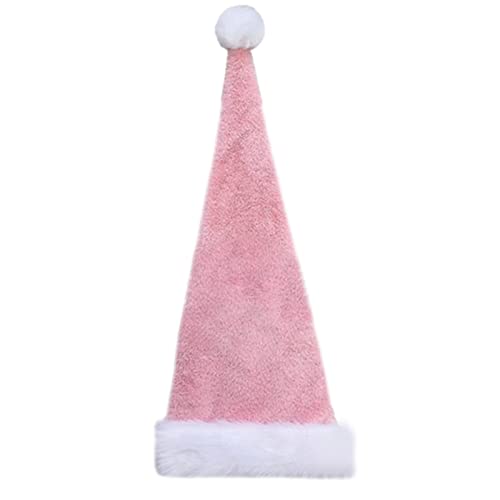 CPAOWEHF Plüsch-Weihnachtsmannmütze, lange Weihnachtsmütze, Weihnachtsfeier, Kopfschmuck, Partygeschenk, Weihnachtsmann-Kostüm von CPAOWEHF