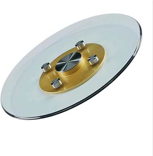 CPCPC Esstisch-Drehteller, drehbares Glas Lazy Susan Runder Esstisch Serviertablett 70-100 cm Drehbarer Drehteller mit Lagern Tischplatte Drehplatte komplett montiert von CPCPC