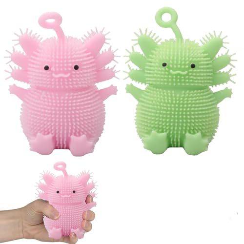 2 Stücke Axolotl Spielzeug, Squeeze Toy, Weiche Flexible Squish -Kugeln, Stressabbau Squeeze -Spielzeug für Erwachsene Kinder, Squish -Spielzeug von CPRNQY