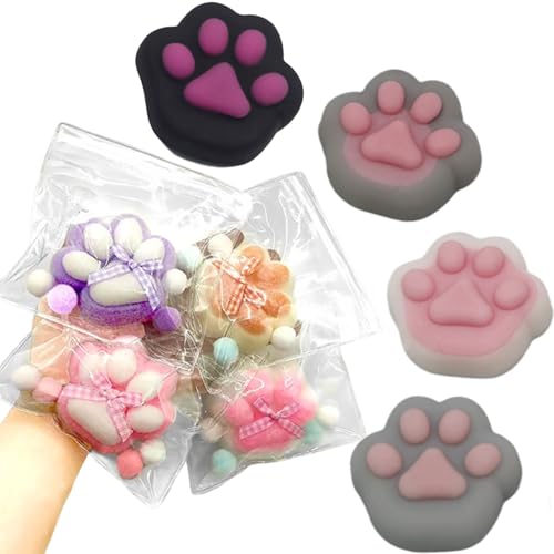 8 Stück Cat Paw Squeeze Toy, Cat Paw Squeeze Toy, Fufu Squishy, Soft Cat Paws Toy sensorisches Spielzeug, Taba Squishy Zum Stressabbau, Mädchen Und Jungen Zum Entspannen von CPRNQY