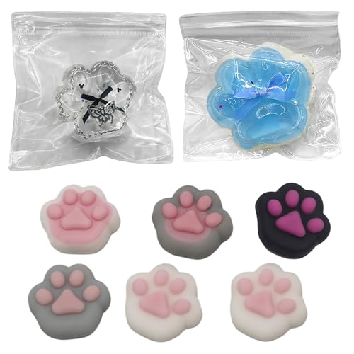 8 Stück Cat Paw Squishy, Fufu Squishy, Taba Squishy, Zum Stressabbau, Stressabbau Fidget Toys, Mädchen Und Jungen Zum Entspannen Soft Cat Paws Squishy Toy, Interessantes Spielzeug von CPRNQY