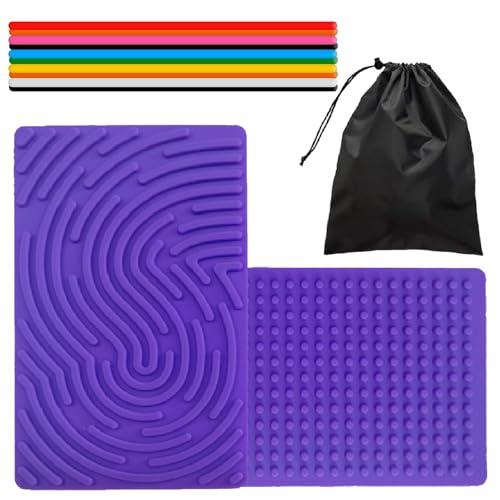 CPRNQY Push Peel Sensory Board, Activity Board, Sensorik Activity Board, Sensory Activity Board, für Feinmotorik, Stressabbauen, ängste, Inklusive Reisetasche Und 10 Schnüren von CPRNQY