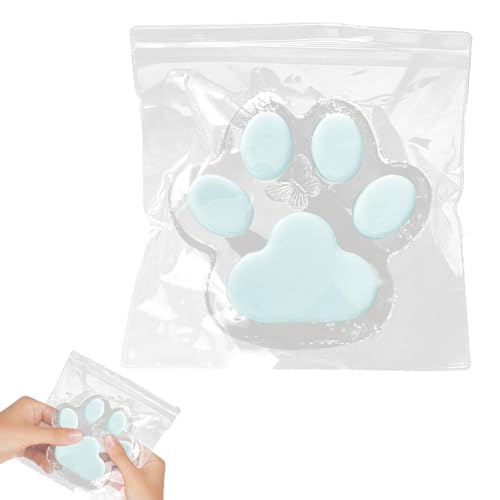 Große 14CM Fufu Squishy, Cat Paw Squishy, Katzenpfoten Squishy, Stressball Katze, Squeeze Toy, Squeeze Toy, Anti Stress Bälle, Funny Antistressball Stress Spielzeug Stressabbau Fidget Toys (Blau) von CPRNQY