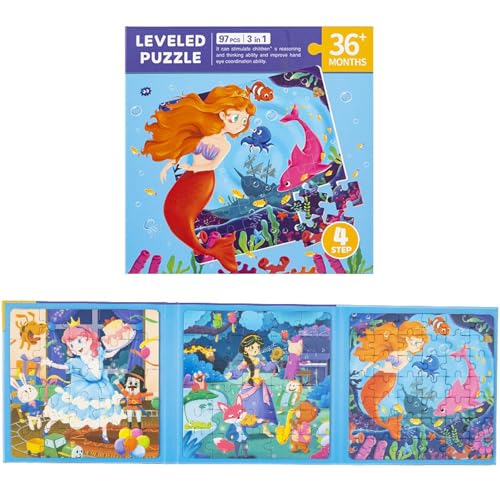 Magnetpuzzle, Magnetische Puzzle Buch, Puzzle Magnetpuzzle Fürkinder, Kinderpuzzle Magnet für Kinder Puzzle ab 3 4 5, Lernspielzeug, Fördert Motorik, Konzentration, Geschenk für Kinder von CPRNQY