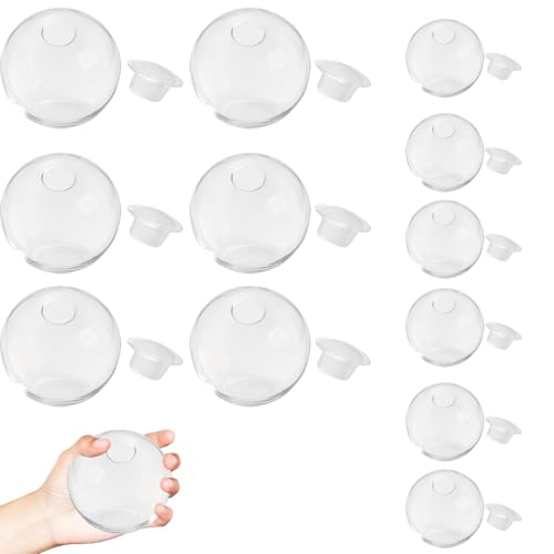 12 Stück Squishy Ball, Squishy Maker DIY Set, Stress Ball, Squishy Selber Machen Set,Transparente Hohlballhaut, Ideal zur Entspannung und für Kreativprojekte, 6 Stück 4 cm und 6 Stück 6 cm 12 Stück Squishy Ball, Squishy Maker DIY Set, Stress Ball, Squishy Selber Machen Set,Transparente Hohlballhaut, Ideal zur Entspannung und für Kreativprojekte, 6 Stück 4 cm und 6 Stück 6 cm von CPRNQY