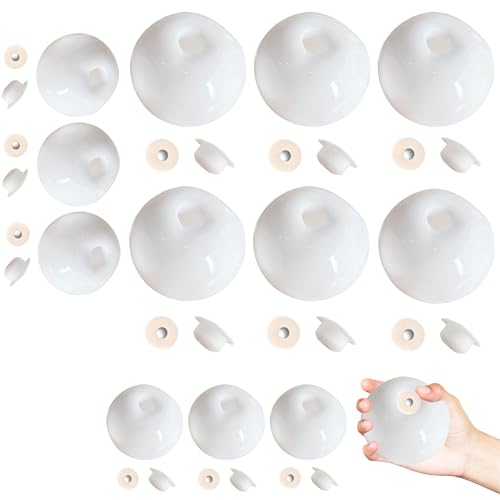 12 Stück Squishy Ball, Weiß Hohlballhaut, Squishy Selber Machen Set, Stress Ball, Squishy Maker DIY Set, Ideal zur Entspannung und für Kreativprojekte, 6 Stück 4 cm und 6 Stück 6 cm 12 Stück Squishy Ball, Weiß Hohlballhaut, Squishy Selber Machen Set, Stress Ball, Squishy Maker DIY Set, Ideal zur Entspannung und für Kreativprojekte, 6 Stück 4 cm und 6 Stück 6 cm von CPRNQY