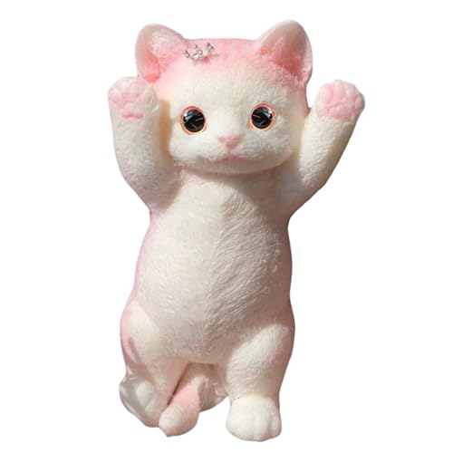 Squishy Katze, Taba Squishy, Cute Squeeze Spielzeug Katze Form Stressball Weiche Flexible Squeeze Spielzeug Dehnbares Stress-Relief-Spielzeug Tragbare Stressbälle Gunst Geschenke von CPRNQY