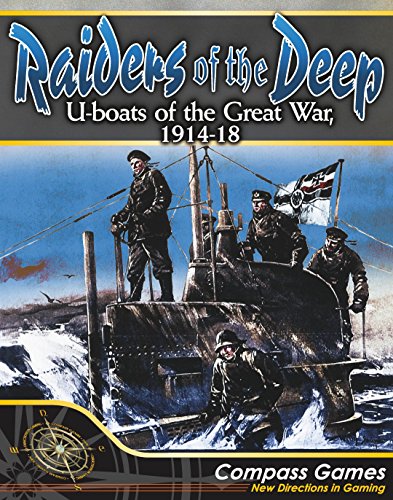 CPS: Raiders of The Deep, U-Boats of The Great War, 1914-18, Solitär Brettspiel - Brettspiel, für 1 Spieler, ab 14 Jahren von CPS Compass Games