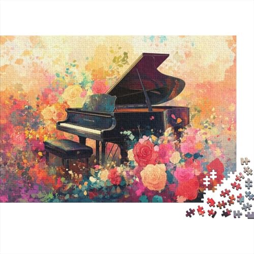 1000 Stück Flowers Piano Puzzles Für Erwachsene Und Kinder Ab 12 Jahren 1000pcs (75x50cm) von CPXSEMAZA