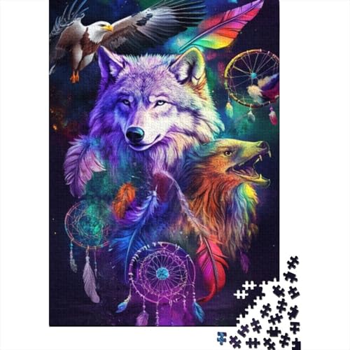 1000 Stück Wolf and Eagle Puzzles Für Erwachsene Und Kinder Ab 12 Jahren 1000pcs (75x50cm) von CPXSEMAZA