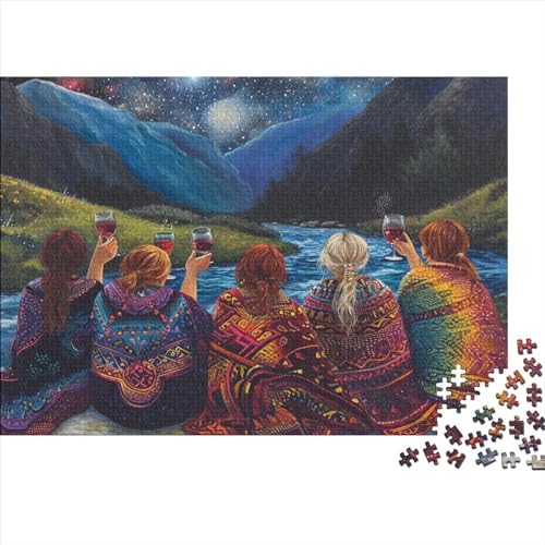 1000 Teile Erwachsenenpuzzle Wilderness Enthusiast 1000 Teile Holzpuzzle - Einzigartige, Ungewöhnliche Puzzles Mit Geformten Teilen 1000pcs (75x50cm) von CPXSEMAZA