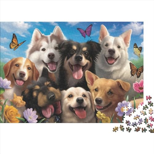 1000 Teile Puzzle Für Erwachsene Cat and Dog Selfie Puzzle Für Erwachsene, Holzpuzzle, Erwachsene Und Kinder 1000pcs (75x50cm) von CPXSEMAZA