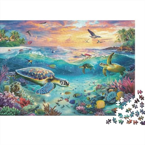 1000 Teile Puzzles Holzpuzzle Aquatic Creatures Puzzlespiele Für Erwachsene 1000pcs (75x50cm) von CPXSEMAZA