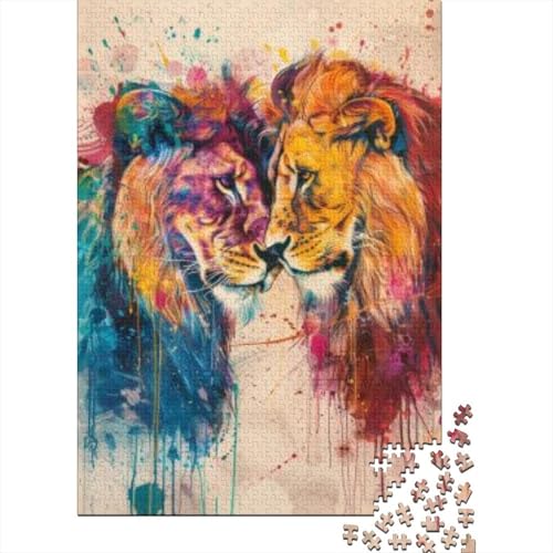 1000-teilige Holzpuzzles Für Erwachsene Art Lion 1000-teiliges Puzzle, Komplexe Puzzles Für Erwachsene 1000pcs (75x50cm) von CPXSEMAZA