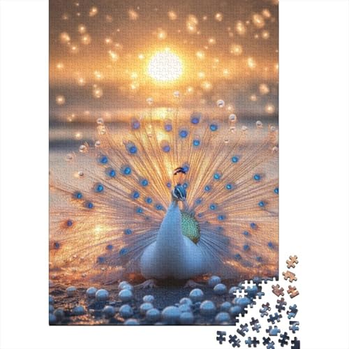 1000-teilige Holzpuzzles Für Erwachsene Beautiful Peacock 1000-teilige Puzzles, Lernspiele Für Erwachsene 1000pcs (75x50cm) von CPXSEMAZA