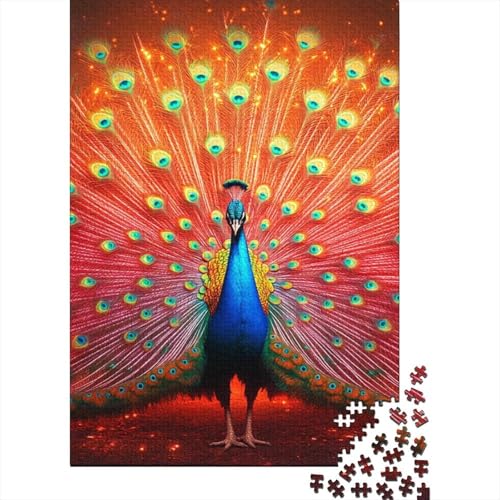 1000-teilige Holzpuzzles Für Erwachsene Beautiful Peacock 1000-teiliges Puzzle, Komplexe Puzzles Für Erwachsene 1000pcs (75x50cm) von CPXSEMAZA