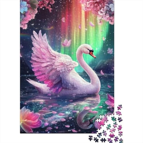 1000-teilige Holzpuzzles Für Erwachsene Beautiful Swan 1000-teilige Puzzles, Lernspiele Für Erwachsene 1000pcs (75x50cm) von CPXSEMAZA