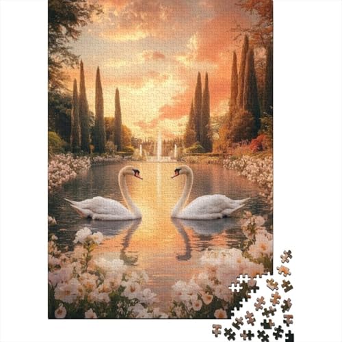 1000-teilige Holzpuzzles Für Erwachsene Beautiful Swan 1000-teilige Puzzles, Lernspiele Für Erwachsene 1000pcs (75x50cm) von CPXSEMAZA