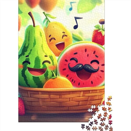 1000-teilige Holzpuzzles Für Erwachsene Cartoon Fruit 1000-teiliges Puzzle, Komplexe Puzzles Für Erwachsene 1000pcs (75x50cm) von CPXSEMAZA