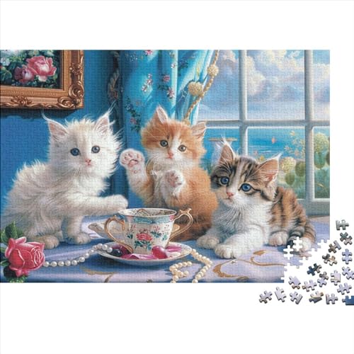 1000-teilige Holzpuzzles Für Erwachsene Cat 1000-teiliges Puzzle, Komplexe Puzzles Für Erwachsene 1000pcs (75x50cm) von CPXSEMAZA