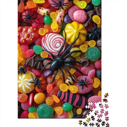 1000-teilige Holzpuzzles Für Erwachsene Colored Candies 1000-teiliges Puzzle, Komplexe Puzzles Für Erwachsene 1000pcs (75x50cm) von CPXSEMAZA