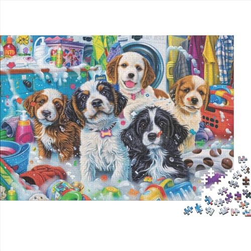 1000-teilige Holzpuzzles Für Erwachsene Cute Dog Puzzles 1000 Teile Puzzle 1000pcs (75x50cm) von CPXSEMAZA