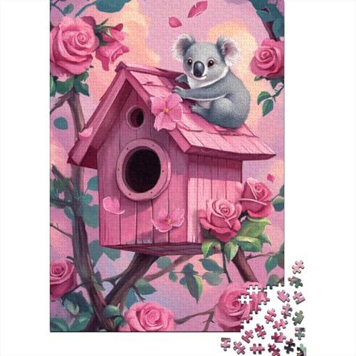 1000-teilige Holzpuzzles Für Erwachsene Cute Koala Puzzles 1000 Teile Stressabbauende Puzzles 1000pcs (75x50cm) von CPXSEMAZA