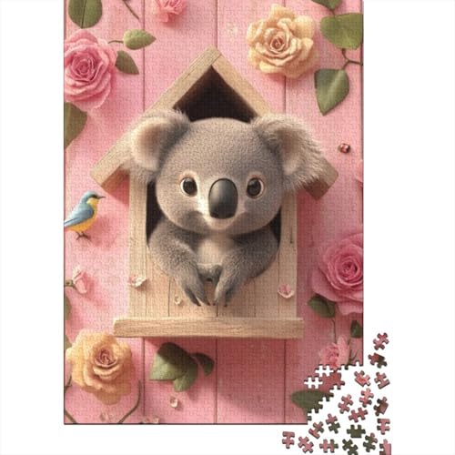 1000-teilige Holzpuzzles Für Erwachsene Cute Koala Puzzles 1000 Teile Stressabbauende Puzzles 1000pcs (75x50cm) von CPXSEMAZA