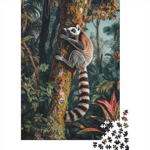 1000-teilige Holzpuzzles Für Erwachsene Cute Lemur 1000-teilige Puzzles, Lernspiele Für Erwachsene 1000pcs (75x50cm) von CPXSEMAZA