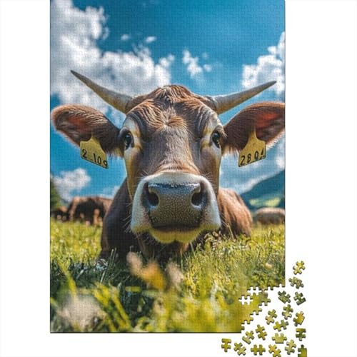 1000-teilige Holzpuzzles Für Erwachsene Dairy Cow 1000-teilige Puzzles, Lernspiele Für Erwachsene 1000pcs (75x50cm) von CPXSEMAZA