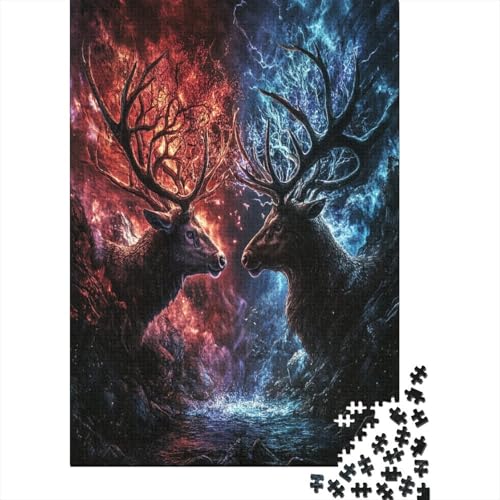 1000-teilige Holzpuzzles Für Erwachsene Deer 1000-teiliges Puzzle, Komplexe Puzzles Für Erwachsene 1000pcs (75x50cm) von CPXSEMAZA