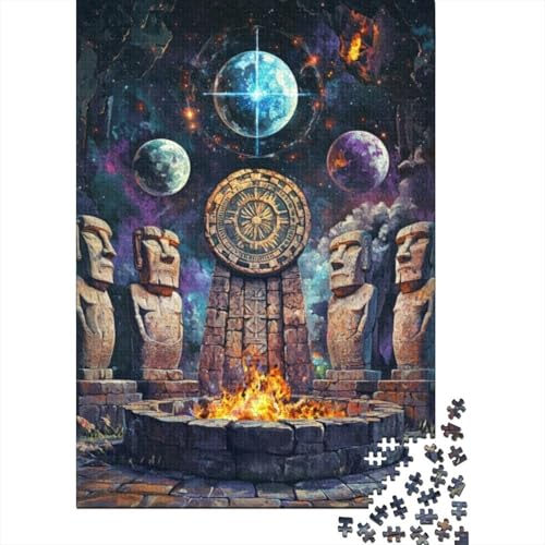 1000-teilige Holzpuzzles Für Erwachsene Easter Island Statues Puzzle Mit 1000 Teilen, Herausfordernde Puzzles Für Erwachsene 1000pcs (75x50cm) von CPXSEMAZA