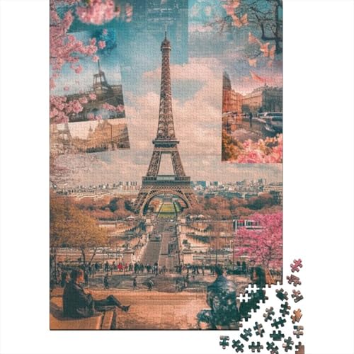 1000-teilige Holzpuzzles Für Erwachsene Eiffel Tower 1000-teilige Puzzles, Lernspiele Für Erwachsene 1000pcs (75x50cm) von CPXSEMAZA